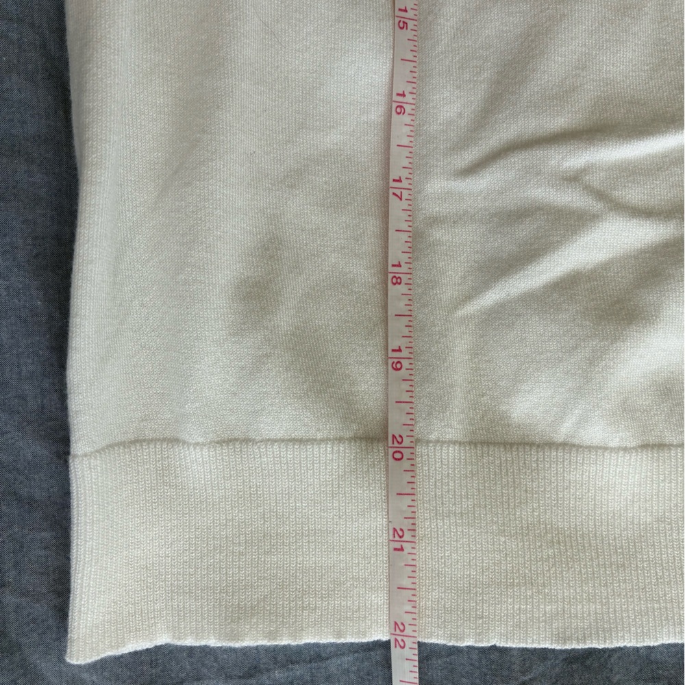 NWOT J.Crew Jackie Cotton-blend Knit Shell in White, Size Large - Picture 7 of 8